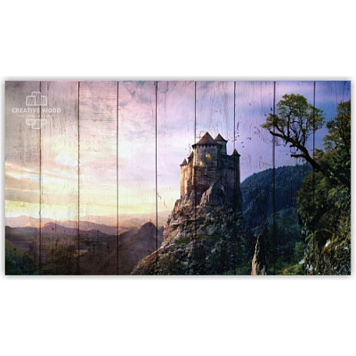 Картины Фэнтези — Замок в горах, Фэнтези, Creative Wood